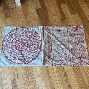 Ikea linen pillow covers set of two